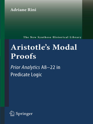 cover image of Aristotle's Modal Proofs